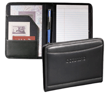 Black Leather Junior Promotional Padfolios