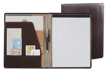 Mahogany Letter Size Promotional Padfolios